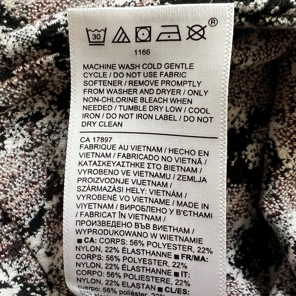 Athleta Textured 7/8 Tight Cropped Legging Meadow Decadent Chocolate Size 2X NWT - Picture 9 of 10